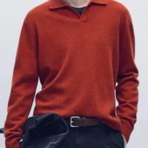 Massimo Dutti Brick Red Knitwear